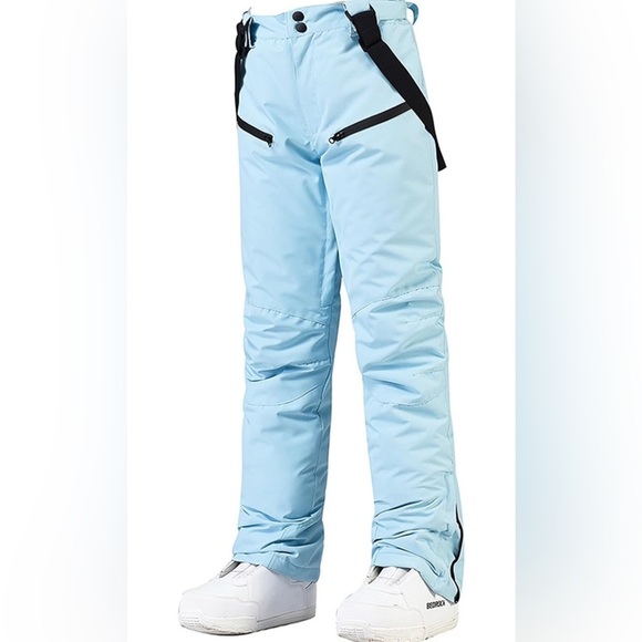 Women's Detachable Ski Bib Pants Outdoor Windproof Waterproof Snow Medium (072) - Picture 4 of 6